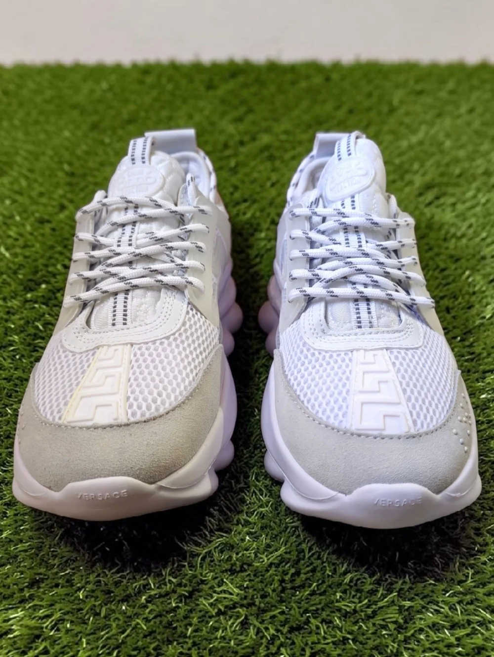 Versace Chain Reaction White Wmns 9 New Box